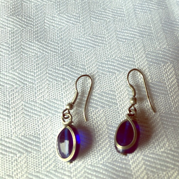 Jewelry - Blue dangling earrings Jewelry - Blue dangling earrings